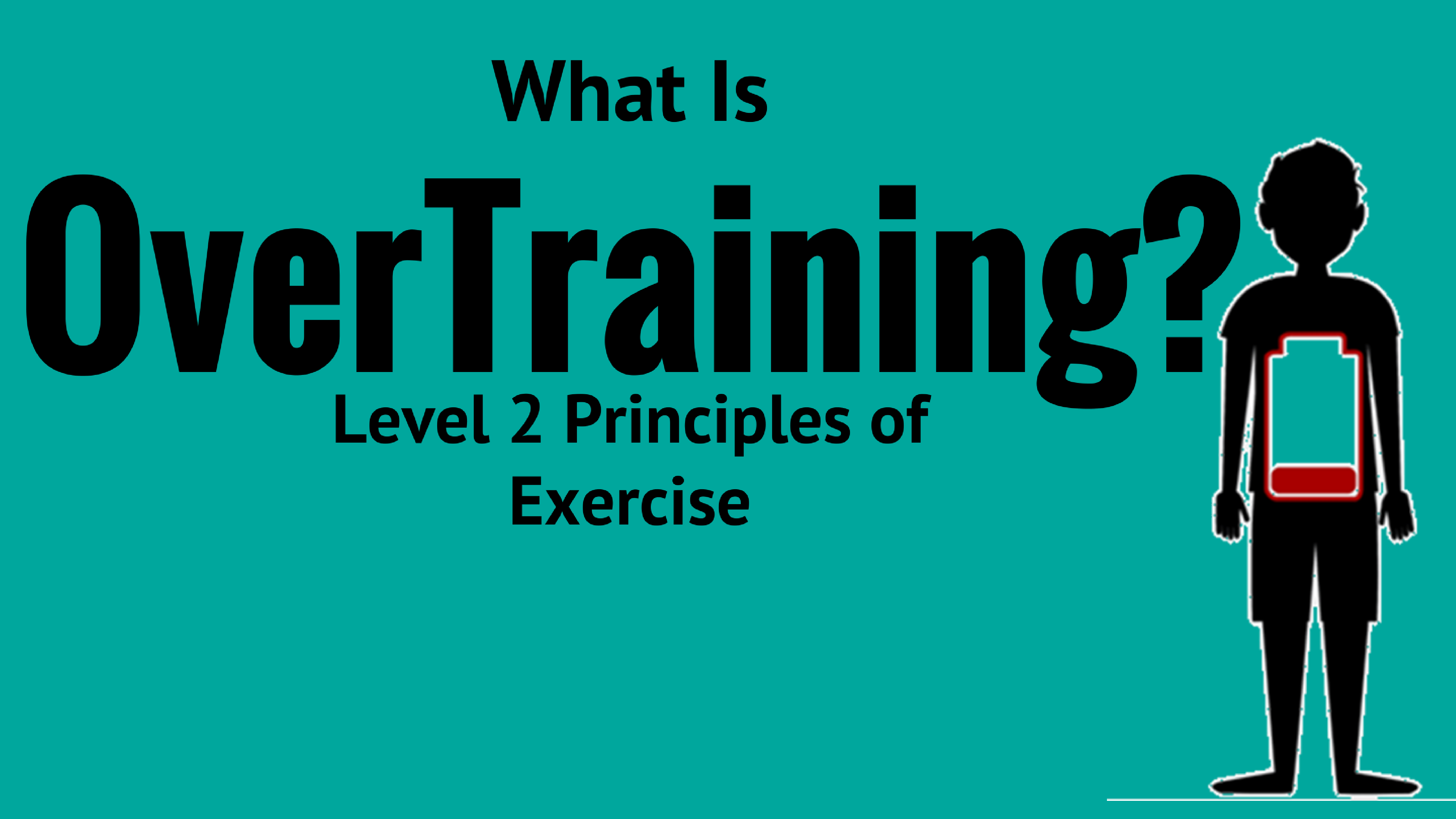 [L2 Principles of Exercise] What is Overtraining?