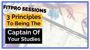 Episode 038 Three Principles for being the captain of your studies