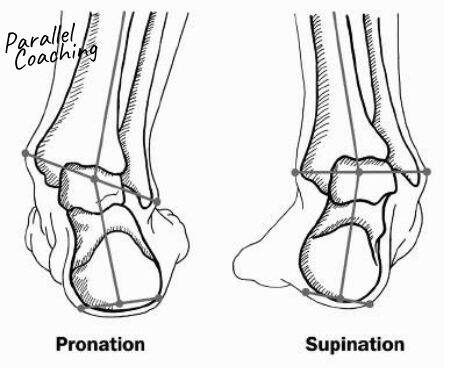 whats the difference between pronation and supination of the foot