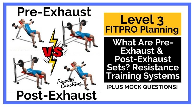 What Are Pre-Exhaust and Post-Exhaust Sets -- Resistance Training Systems