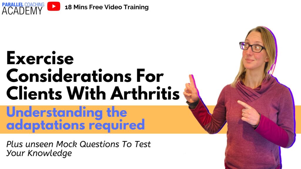 Exercise Considerations For Clients With Arthritis