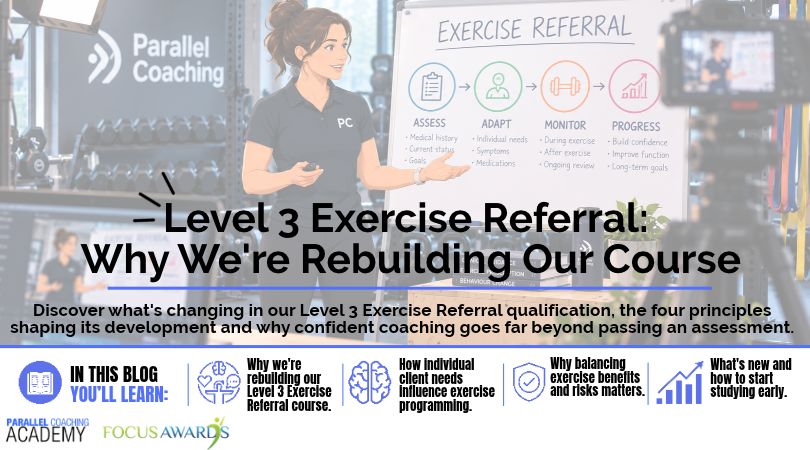 Level 3 Exercise Referral: Why We're Rebuilding Our Course